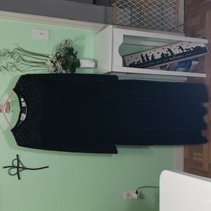 JACQUELINE FERRAR velvet & lace dress